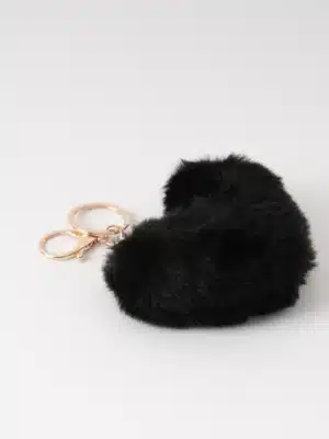 Veskepynt hjerte fuskepels