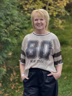 T-skjorte med paljetter